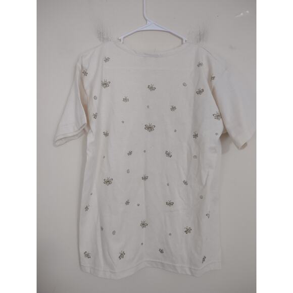 Vintage Birdhouse Print Blouse M Boho Cottagecore Grandmacore Made in the USA - Picture 4 of 4